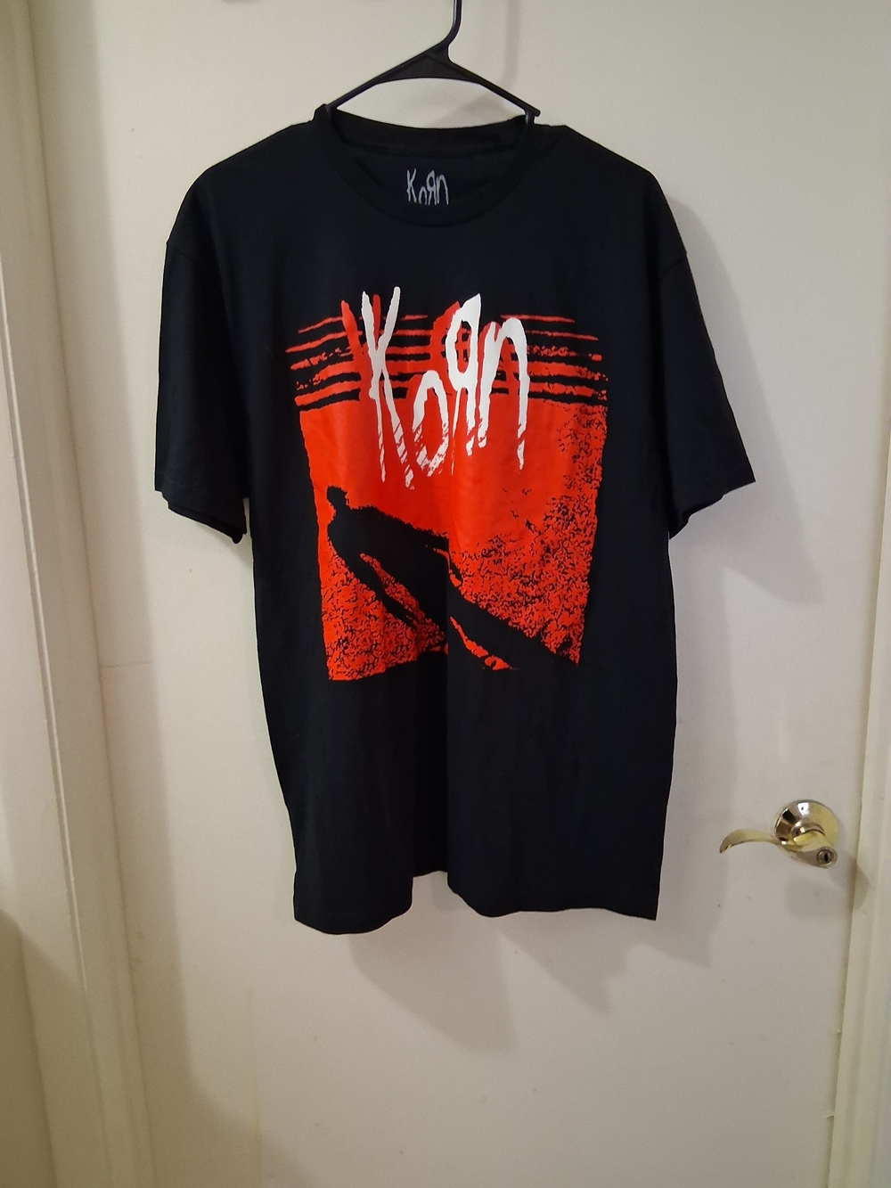 Korn Black Graphic T-Shirt Red Print Short Sleeve Size L/G (42/44) - Picture 3 of 5